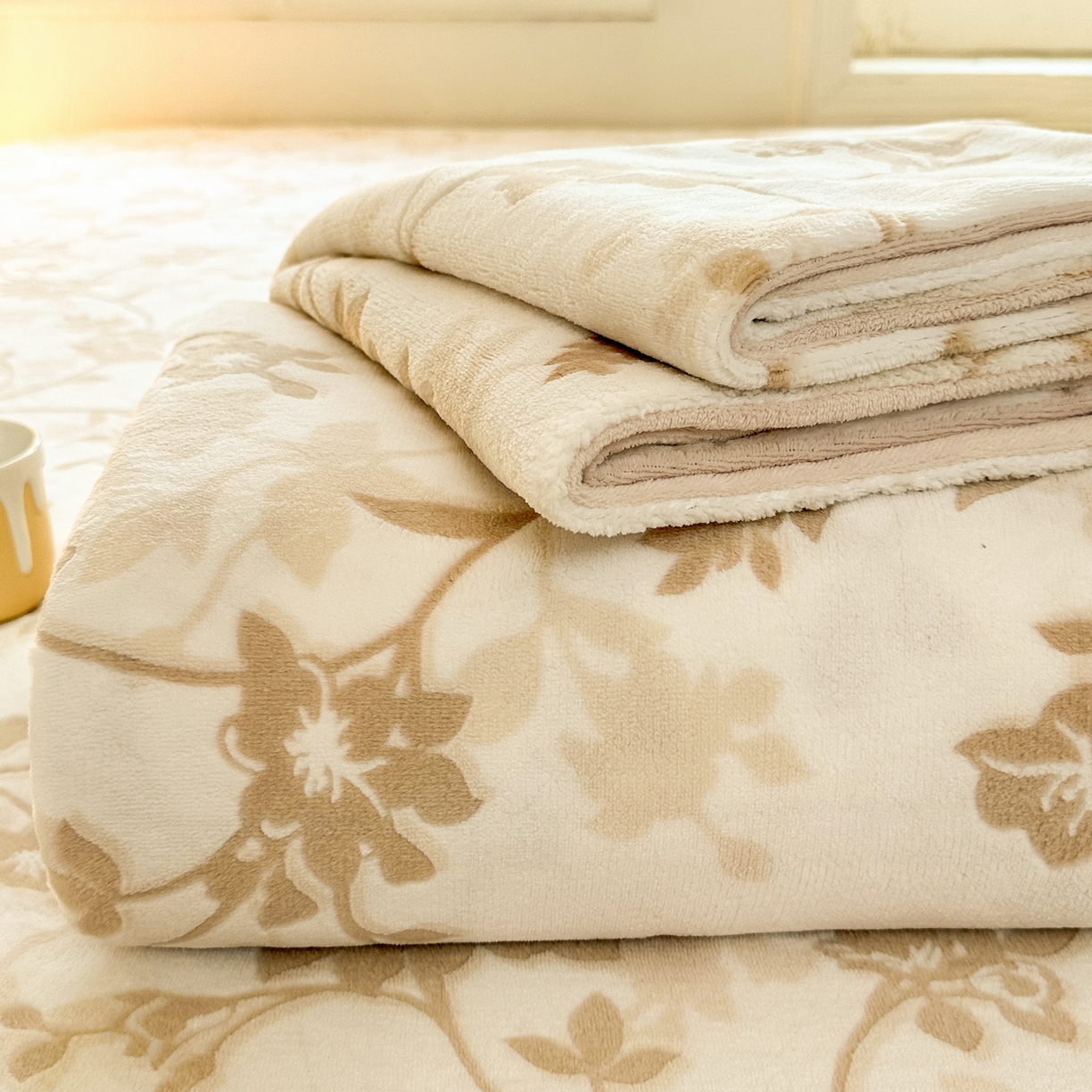 91家纺网 家纺一手货源 找家纺 灰鲸 2025新款立体雕花牛奶绒床单单床单单品床单单件 繁花-杏