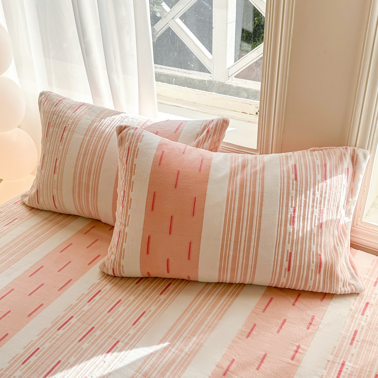 91家纺网 家纺一手货源 找家纺 灰鲸 2025新款立体雕花牛奶绒床单单床单单品床单单件 速写-粉