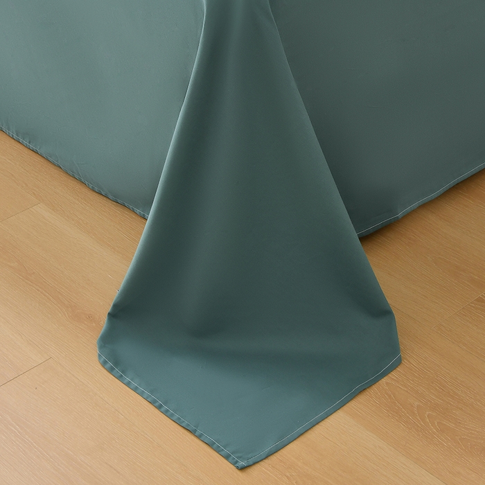 91家纺网 家纺一手货源 找家纺 宇彬家纺 2026直播热新款A类13374全棉一字绣宽边枕套被套纯色四件套贡缎新疆长绒匹马棉轻奢缩水足可定做 简绣-摩卡绿