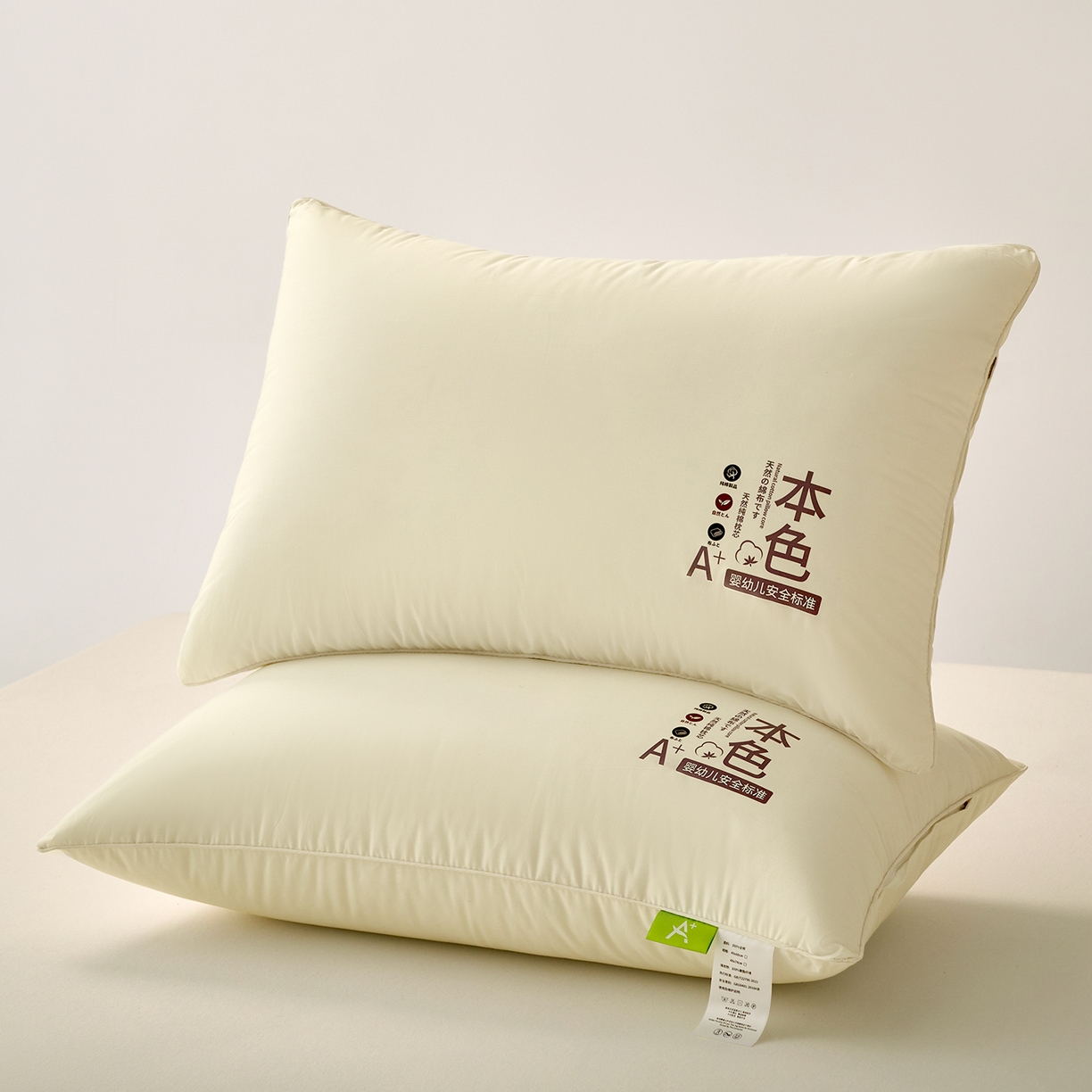 91家纺网 家纺一手货源 找家纺 （总）鼎晟纺 2025新款全棉天然本色亲肤舒适枕儿童学生枕头成人枕芯