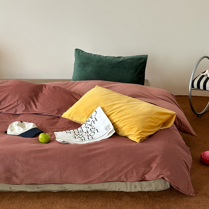 91家纺网 家纺一手货源 找家纺 （总）例外 2025新款日式良品190克高克重天鹅绒HD混搭系列四件套