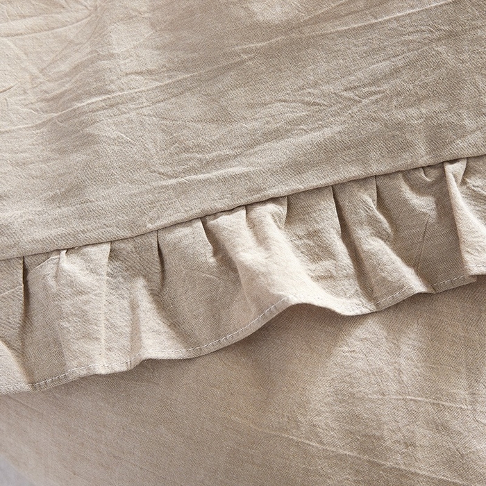 91家纺网 家纺一手货源 找家纺 （总）十个点家纺 2020新款全棉色织水洗棉花边被套单件纯棉