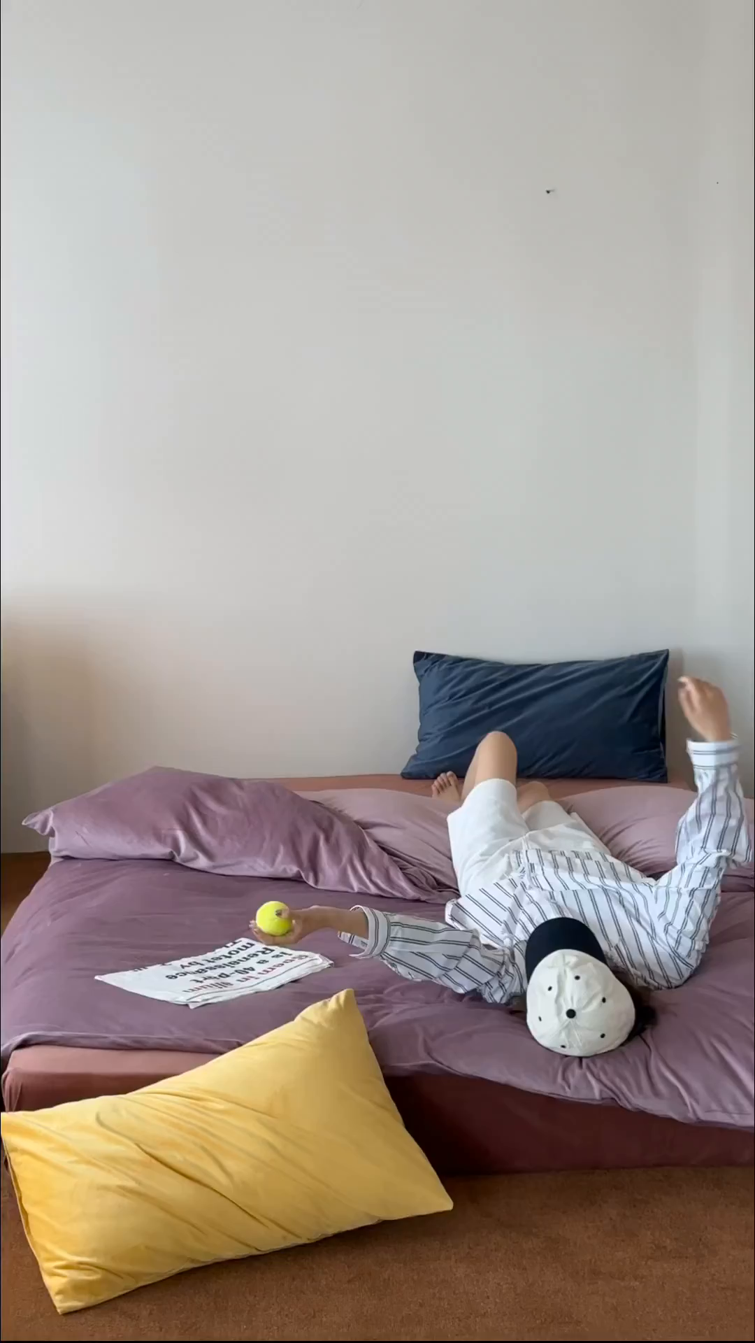 91家纺网 家纺一手货源 找家纺 例外 2025新款日式良品190克高克重天鹅绒HD混搭系列四件套 HD藕紫