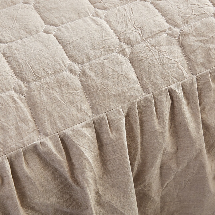 91家纺网 家纺一手货源 找家纺 （总）十个点家纺2020新款全棉色织水洗棉纯棉夹棉单件床裙