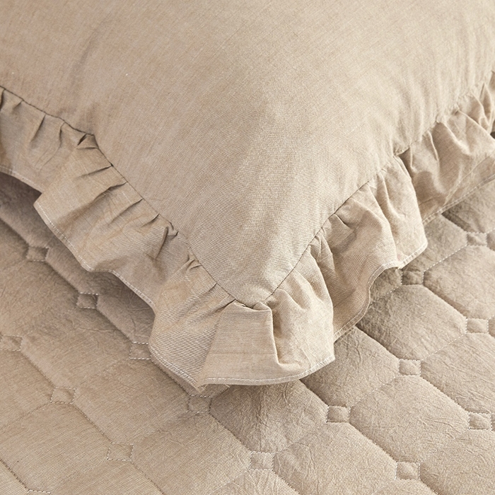 91家纺网 家纺一手货源 找家纺 （总）十个点家纺2020新款全棉色织水洗棉纯棉夹棉单件床裙