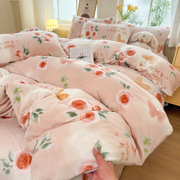 91家纺网 家纺一手货源 找家纺 （总）乐居坊 2025新款家用高克重学生宿舍床牛奶绒套件单品【提供买家秀】加 QQ群 286712643