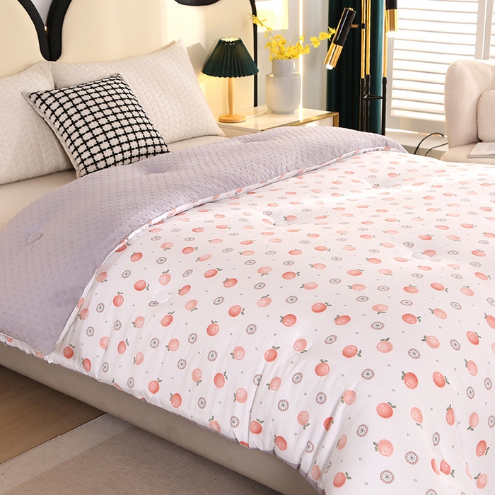 91家纺网 家纺一手货源 找家纺 （总）暖阁 2025新款A类水洗棉豆豆被冬被春秋被被子被芯