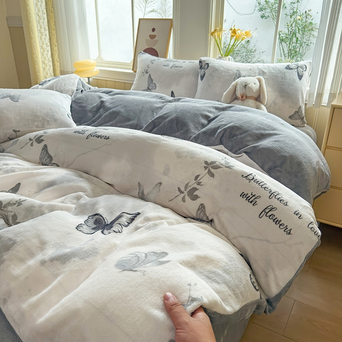 乐居坊 2025新款家用高克重学生宿舍床牛奶绒套件单品【提供买家秀】加 QQ群 286712643 幻影