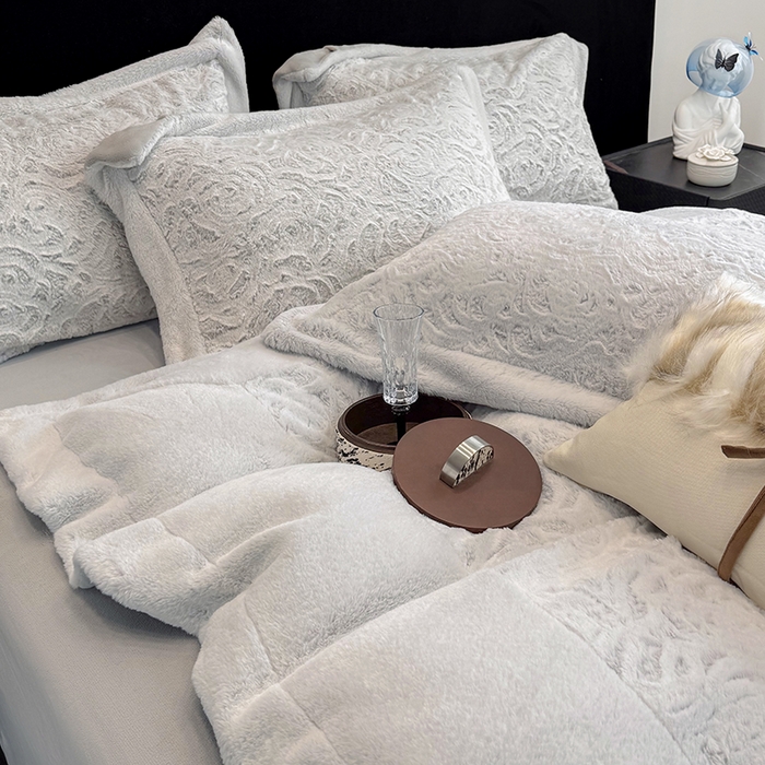 91家纺网 家纺一手货源 找家纺 （总）丞音家纺 11斤新款秋冬A类轻奢皮草绒加厚保暖水貂绒牛奶绒床上用品珊瑚绒四件套床单被套