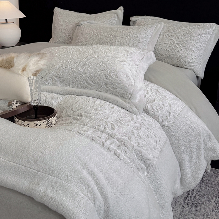 91家纺网 家纺一手货源 找家纺 （总）丞音家纺 11斤新款秋冬A类轻奢皮草绒加厚保暖水貂绒牛奶绒床上用品珊瑚绒四件套床单被套