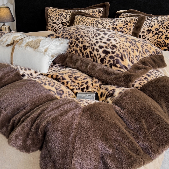 91家纺网 家纺一手货源 找家纺 （总）丞音家纺 11斤新款秋冬A类轻奢皮草绒加厚保暖水貂绒牛奶绒床上用品珊瑚绒四件套床单被套