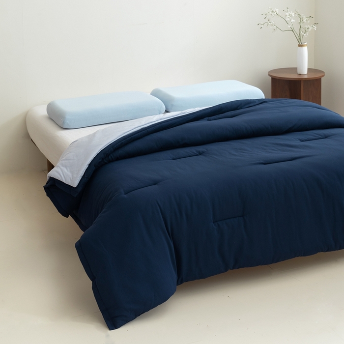 91家纺网 家纺一手货源 找家纺 花享莱 2025冬季新款PRO2.0亚朵被子同款深睡被四季被冬被子母被春秋被保暖控温被子 深睡蓝四季