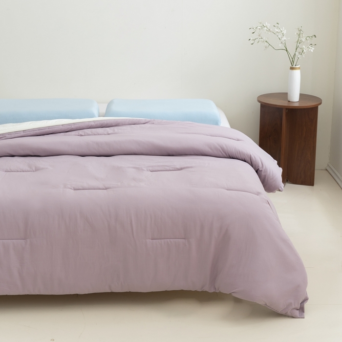 91家纺网 家纺一手货源 找家纺 花享莱 2025冬季新款PRO2.0亚朵被子同款深睡被四季被冬被子母被春秋被保暖控温被子 融雾紫四季