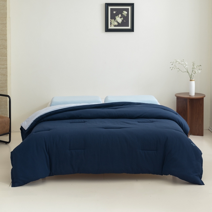 91家纺网 家纺一手货源 找家纺 花享莱 2025冬季新款PRO2.0亚朵被子同款深睡被四季被冬被子母被春秋被保暖控温被子 深睡蓝四季