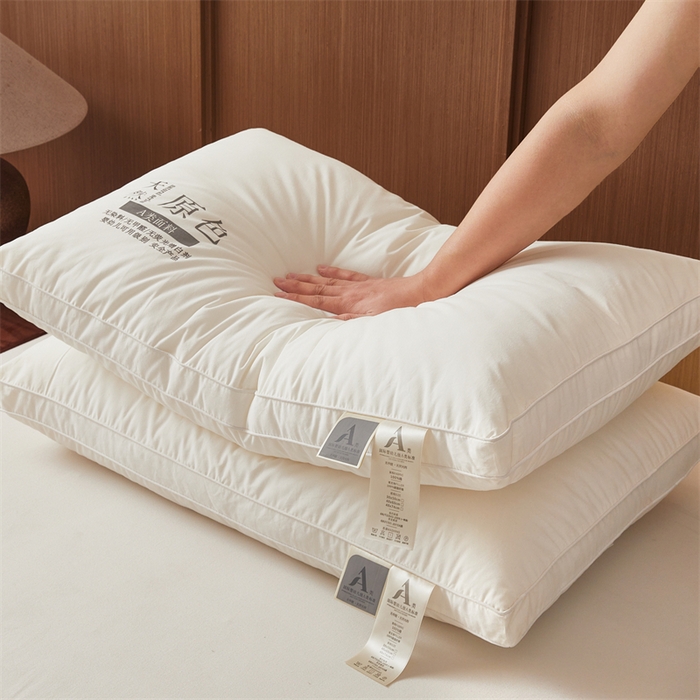 91家纺网 家纺一手货源 找家纺 （总）雅晨枕芯 2025新款无荧光原色枕头枕芯立体款学生枕枕头枕芯