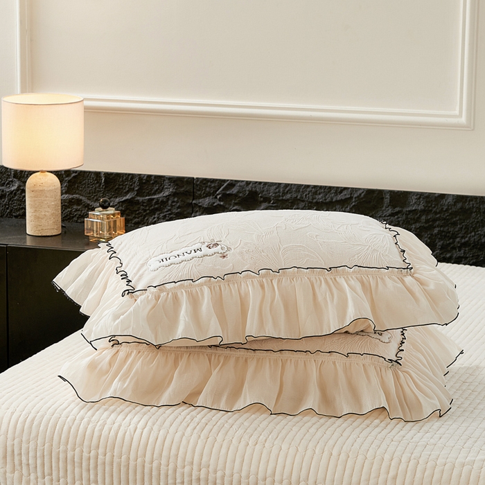 91家纺网 家纺一手货源 找家纺 （总）木兰花 2025新款雕花全消光牛奶绒床盖款四件套