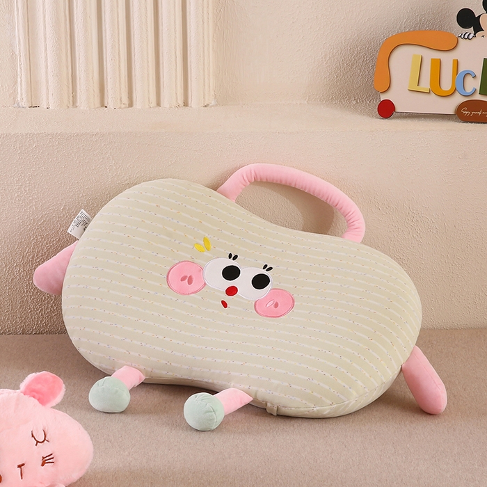 91家纺网 家纺一手货源 找家纺 （总）金牛枕芯 2025新款针织暖绒记忆棉手提猫肚枕头枕芯