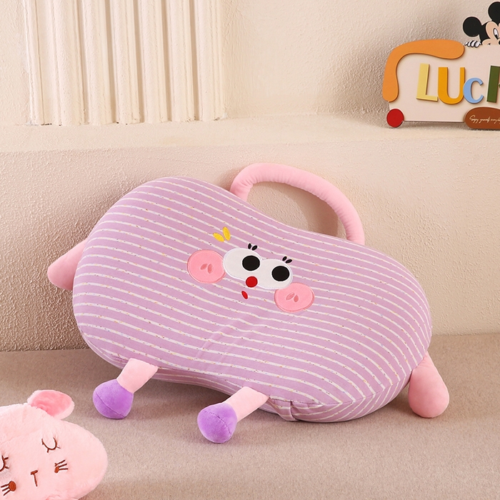 91家纺网 家纺一手货源 找家纺 （总）金牛枕芯 2025新款针织暖绒记忆棉手提猫肚枕头枕芯