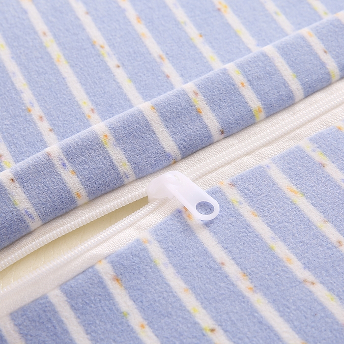 91家纺网 家纺一手货源 找家纺 金牛枕芯 2025新款针织暖绒记忆棉手提猫肚枕头枕芯 手提猫-蓝色