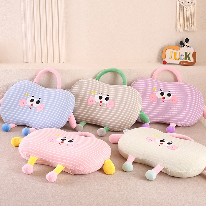 91家纺网 家纺一手货源 找家纺 （总）金牛枕芯 2025新款针织暖绒记忆棉手提猫肚枕头枕芯