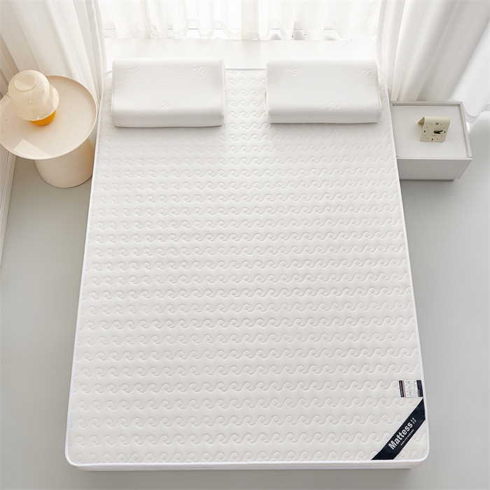 91家纺网 家纺一手货源 找家纺 美芝莱床垫 2025新款立体大波浪小波浪床垫【带有买家秀】针织抗菌支撑床垫 立体小波浪月光白（5.5cm）