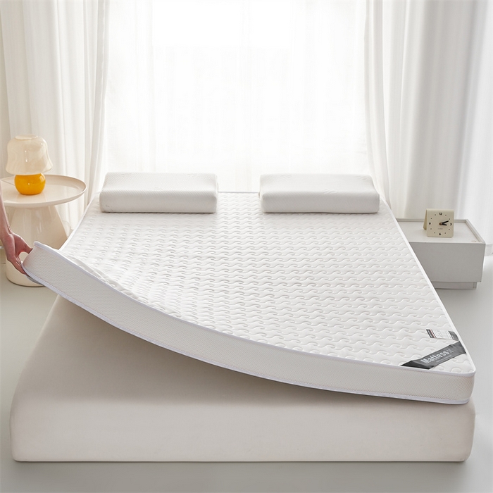 91家纺网 家纺一手货源 找家纺 美芝莱床垫 2025新款立体大波浪小波浪床垫【带有买家秀】针织抗菌支撑床垫 立体小波浪月光白（5.5cm）