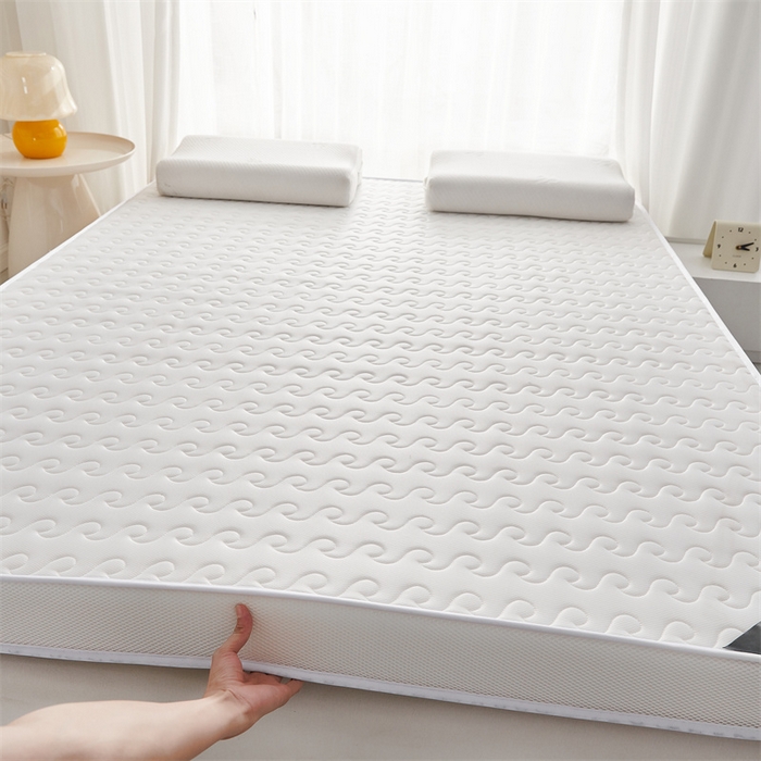 91家纺网 家纺一手货源 找家纺 美芝莱床垫 2025新款立体大波浪小波浪床垫【带有买家秀】针织抗菌支撑床垫 立体小波浪月光白（5.5cm）