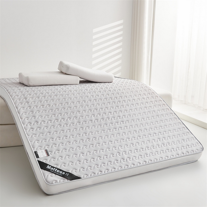 91家纺网 家纺一手货源 找家纺 美芝莱床垫 2025新款立体大波浪小波浪床垫【带有买家秀】针织抗菌支撑床垫 立体小波浪绅士灰（5.5cm）