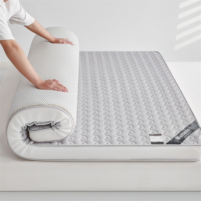 91家纺网 家纺一手货源 找家纺 美芝莱床垫 2025新款立体大波浪小波浪床垫【带有买家秀】针织抗菌支撑床垫 立体小波浪绅士灰（5.5cm）