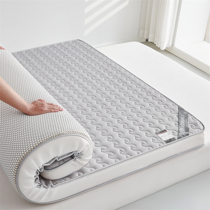 91家纺网 家纺一手货源 找家纺 美芝莱床垫 2025新款立体大波浪小波浪床垫【带有买家秀】针织抗菌支撑床垫 立体小波浪绅士灰（5.5cm）