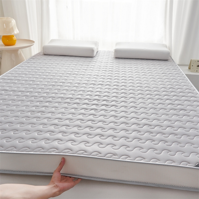 91家纺网 家纺一手货源 找家纺 美芝莱床垫 2025新款立体大波浪小波浪床垫【带有买家秀】针织抗菌支撑床垫 立体小波浪绅士灰（5.5cm）