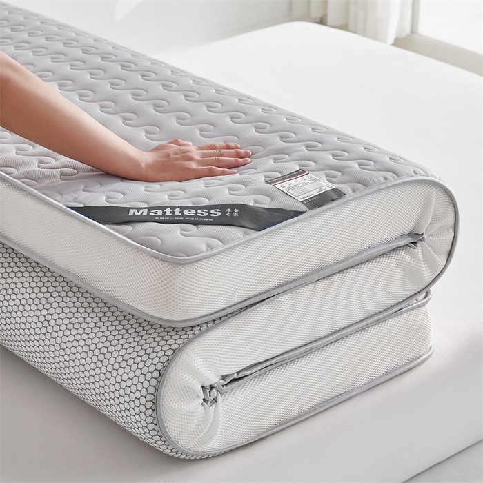 91家纺网 家纺一手货源 找家纺 美芝莱床垫 2025新款立体大波浪小波浪床垫【带有买家秀】针织抗菌支撑床垫 立体小波浪绅士灰（5.5cm）