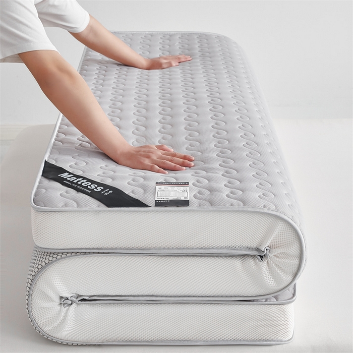 91家纺网 家纺一手货源 找家纺 美芝莱床垫 2025新款立体大波浪小波浪床垫【带有买家秀】针织抗菌支撑床垫 立体小波浪绅士灰（5.5cm）