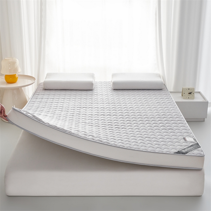 91家纺网 家纺一手货源 找家纺 美芝莱床垫 2025新款立体大波浪小波浪床垫【带有买家秀】针织抗菌支撑床垫 立体小波浪绅士灰（5.5cm）