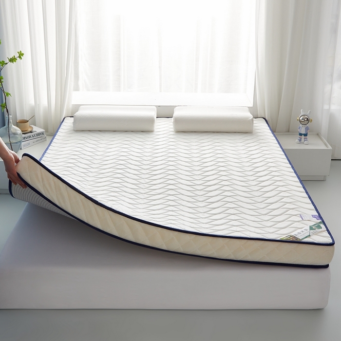 91家纺网 家纺一手货源 找家纺 美芝莱床垫 2025新款立体大波浪小波浪床垫【带有买家秀】针织抗菌支撑床垫 立体大波浪波纹白（5.5cm）