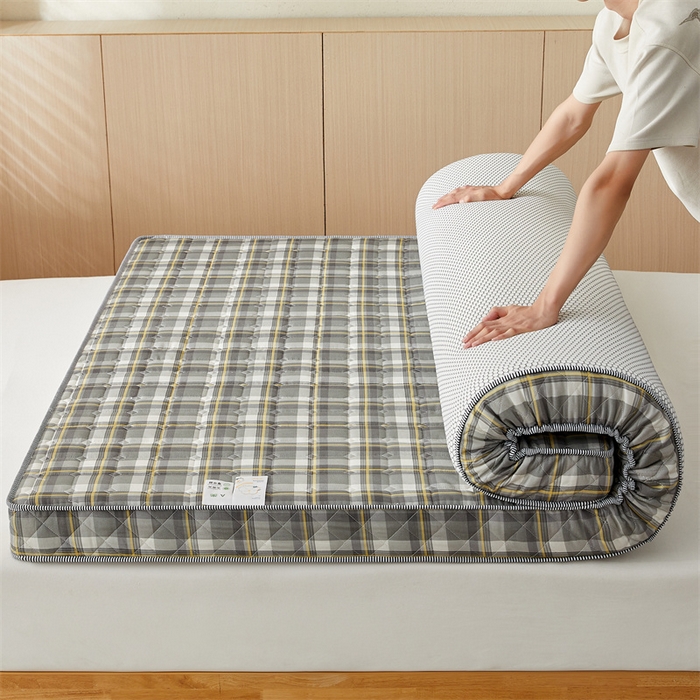 美芝莱床垫 2025新款立体棉花床垫【带有买家秀】针织抗菌支撑床垫 格子灰（5.5cm）