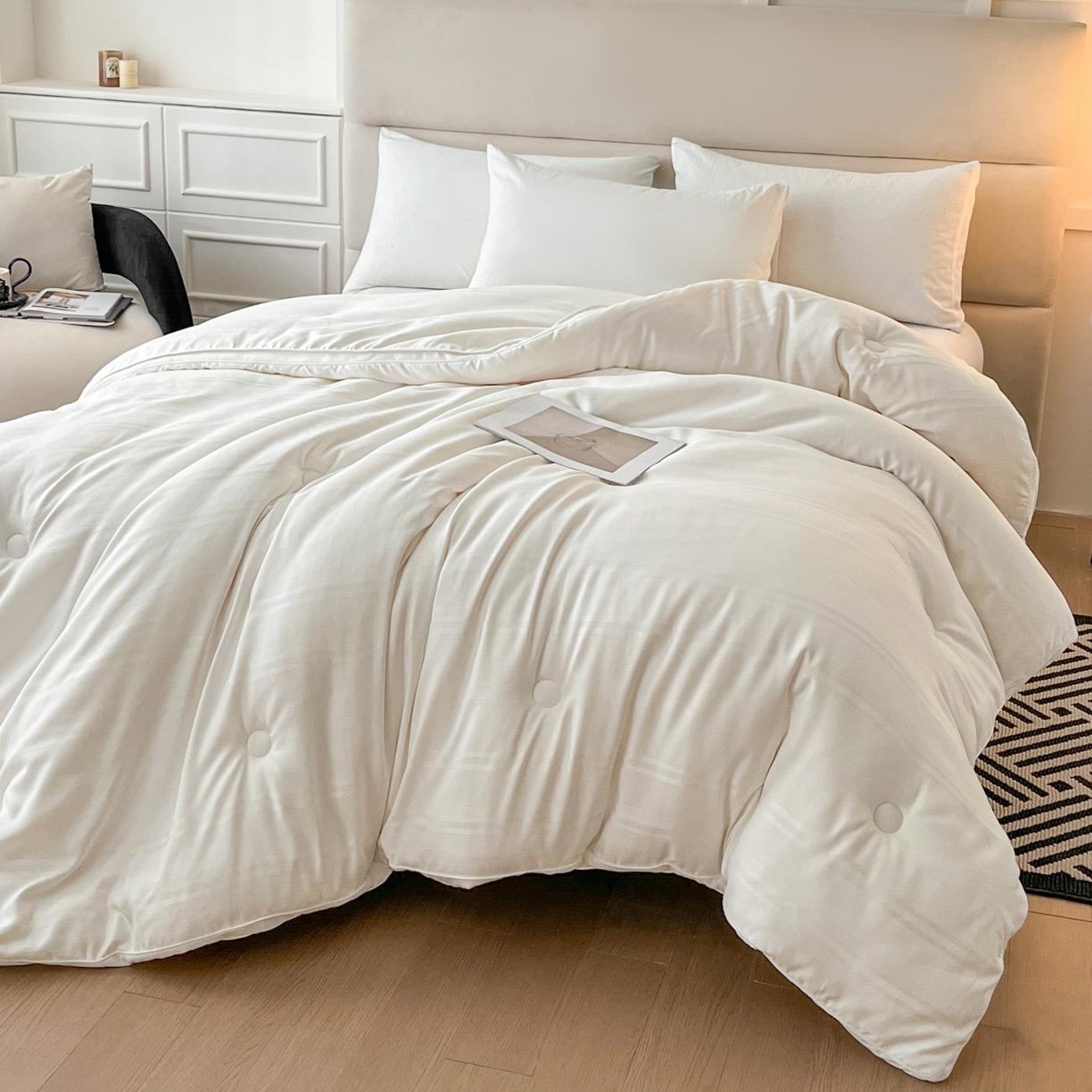 91家纺网 家纺一手货源 找家纺 （总）芭芭棉家纺 2025新款芭芭棉全棉大豆被被子被芯