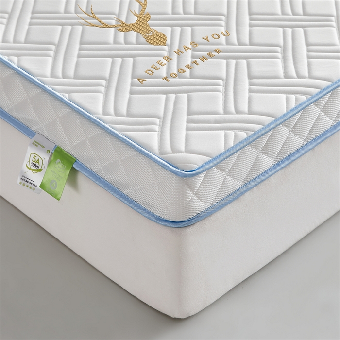 91家纺网 家纺一手货源 找家纺 （总）美芝莱床垫 2025新款立体鹿头立体撞色床垫【带有买家秀】针织抗菌支撑床垫
