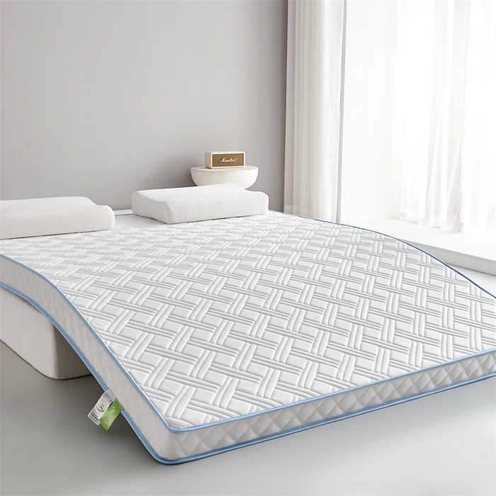 91家纺网 家纺一手货源 找家纺 美芝莱床垫 2025新款立体鹿头立体撞色床垫【带有买家秀】针织抗菌支撑床垫 立体-奶昔白（5.5cm）