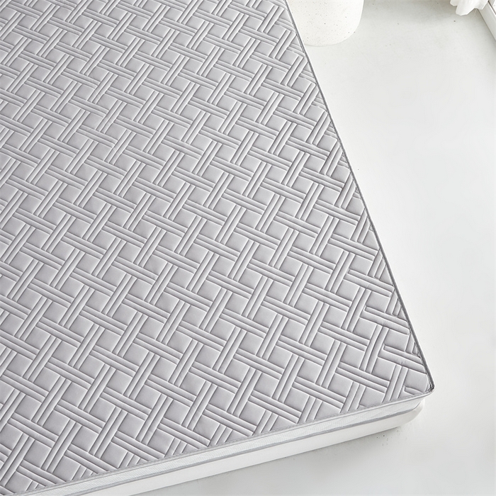 91家纺网 家纺一手货源 找家纺 美芝莱床垫 2025新款立体鹿头立体撞色床垫【带有买家秀】针织抗菌支撑床垫 立体-绅士灰（5.5cm）