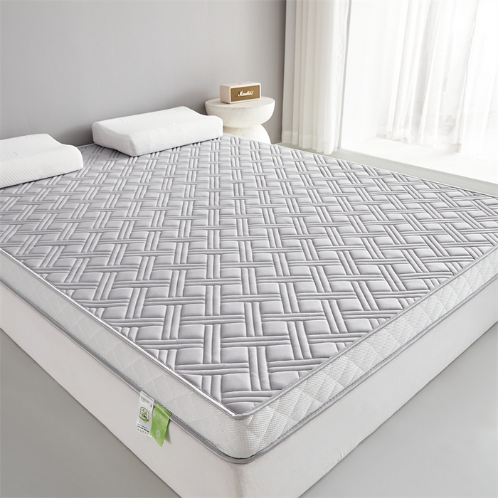 91家纺网 家纺一手货源 找家纺 美芝莱床垫 2025新款立体鹿头立体撞色床垫【带有买家秀】针织抗菌支撑床垫 立体-绅士灰（5.5cm）