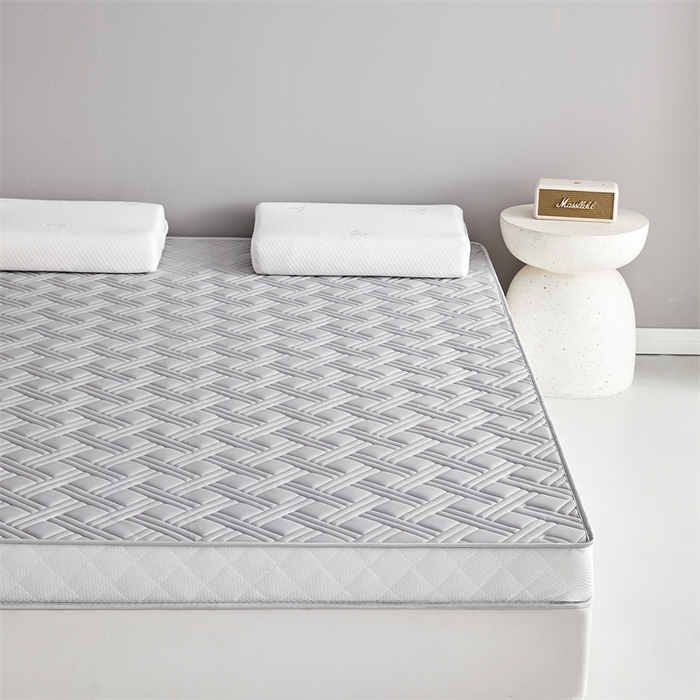 91家纺网 家纺一手货源 找家纺 美芝莱床垫 2025新款立体鹿头立体撞色床垫【带有买家秀】针织抗菌支撑床垫 立体-绅士灰（5.5cm）