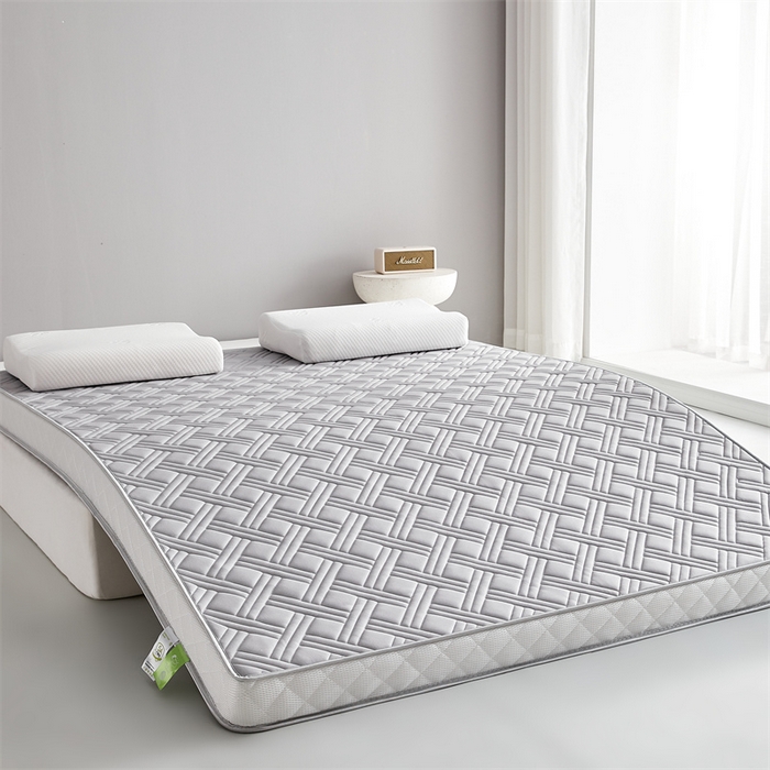 91家纺网 家纺一手货源 找家纺 美芝莱床垫 2025新款立体鹿头立体撞色床垫【带有买家秀】针织抗菌支撑床垫 立体-绅士灰（5.5cm）