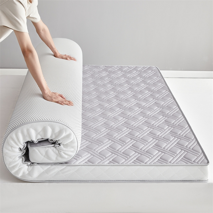 91家纺网 家纺一手货源 找家纺 美芝莱床垫 2025新款立体鹿头立体撞色床垫【带有买家秀】针织抗菌支撑床垫 立体-绅士灰（5.5cm）