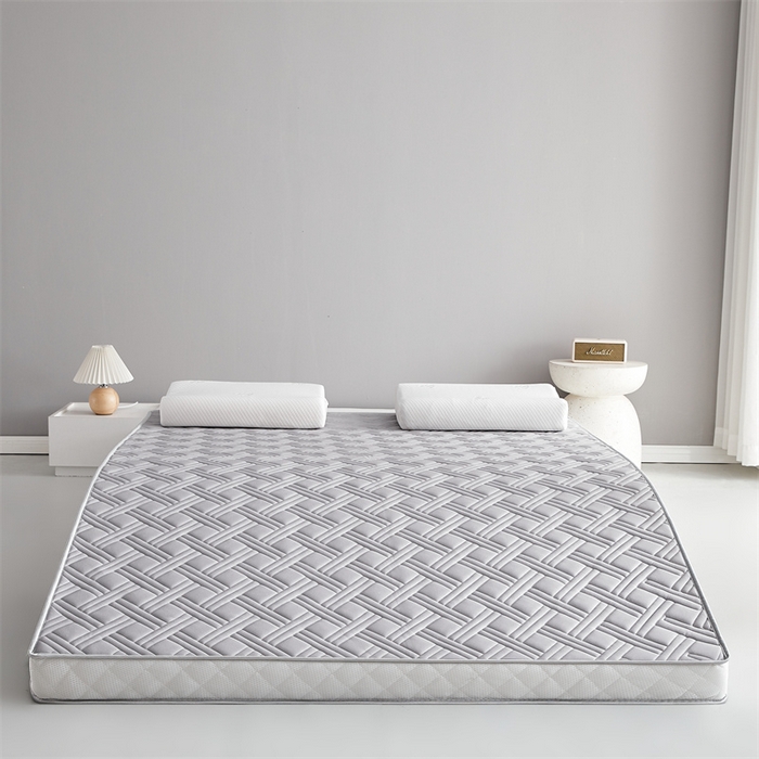 91家纺网 家纺一手货源 找家纺 美芝莱床垫 2025新款立体鹿头立体撞色床垫【带有买家秀】针织抗菌支撑床垫 立体-绅士灰（5.5cm）