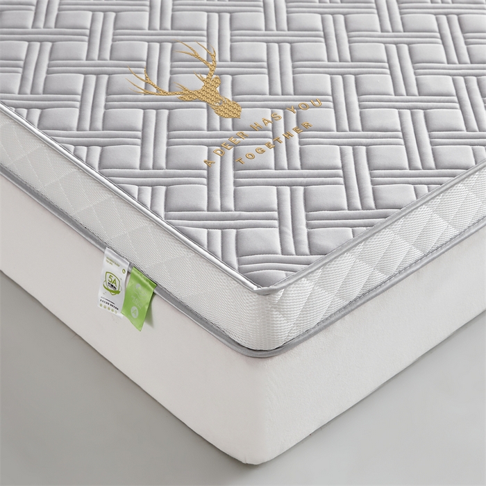 91家纺网 家纺一手货源 找家纺 美芝莱床垫 2025新款立体鹿头立体撞色床垫【带有买家秀】针织抗菌支撑床垫 立体鹿头-绅士灰（5.5cm）