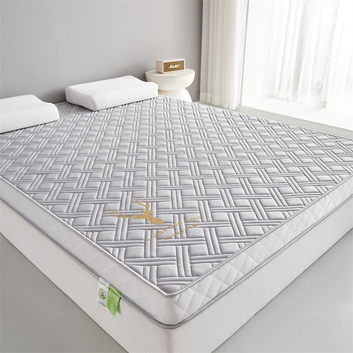 91家纺网 家纺一手货源 找家纺 美芝莱床垫 2025新款立体鹿头立体撞色床垫【带有买家秀】针织抗菌支撑床垫 立体鹿头-绅士灰（5.5cm）