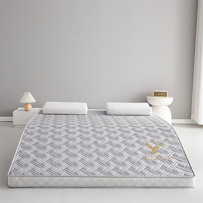 91家纺网 家纺一手货源 找家纺 美芝莱床垫 2025新款立体鹿头立体撞色床垫【带有买家秀】针织抗菌支撑床垫 立体鹿头-绅士灰（5.5cm）