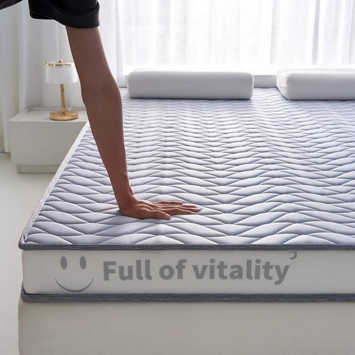 91家纺网 家纺一手货源 找家纺 美芝莱床垫 2025新款立体海绵床垫【带有买家秀】针织抗菌支撑床垫 微笑海绵-灰（5cm）