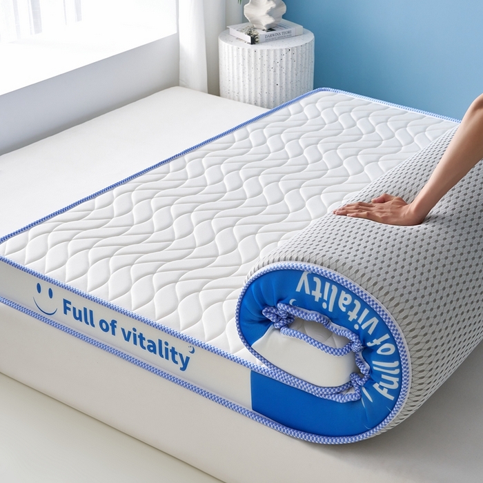 91家纺网 家纺一手货源 找家纺 美芝莱床垫 2025新款立体海绵床垫【带有买家秀】针织抗菌支撑床垫 微笑海绵-白（5cm）